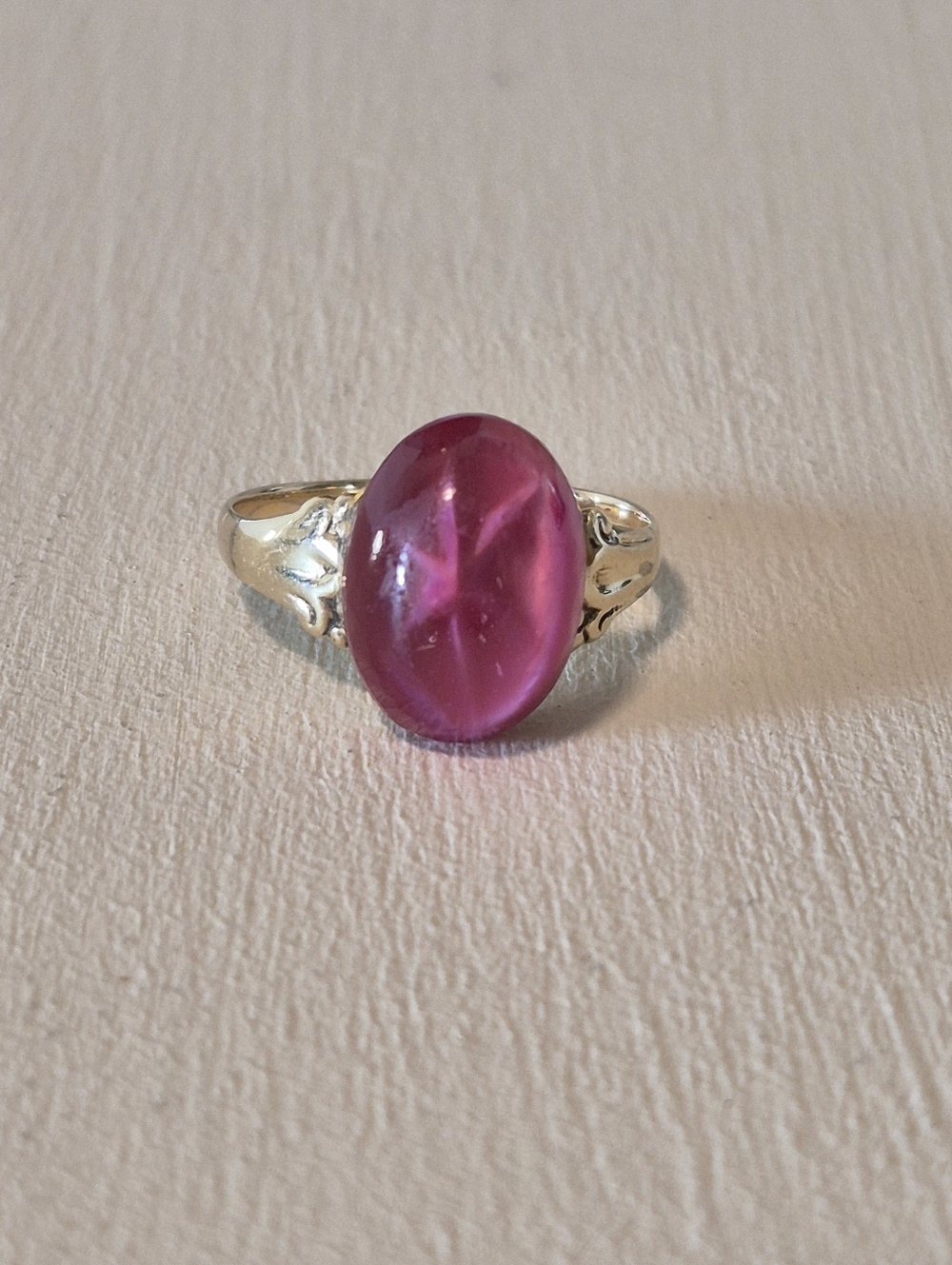 Vintage 70s 10K Gold-Linde Star Ring